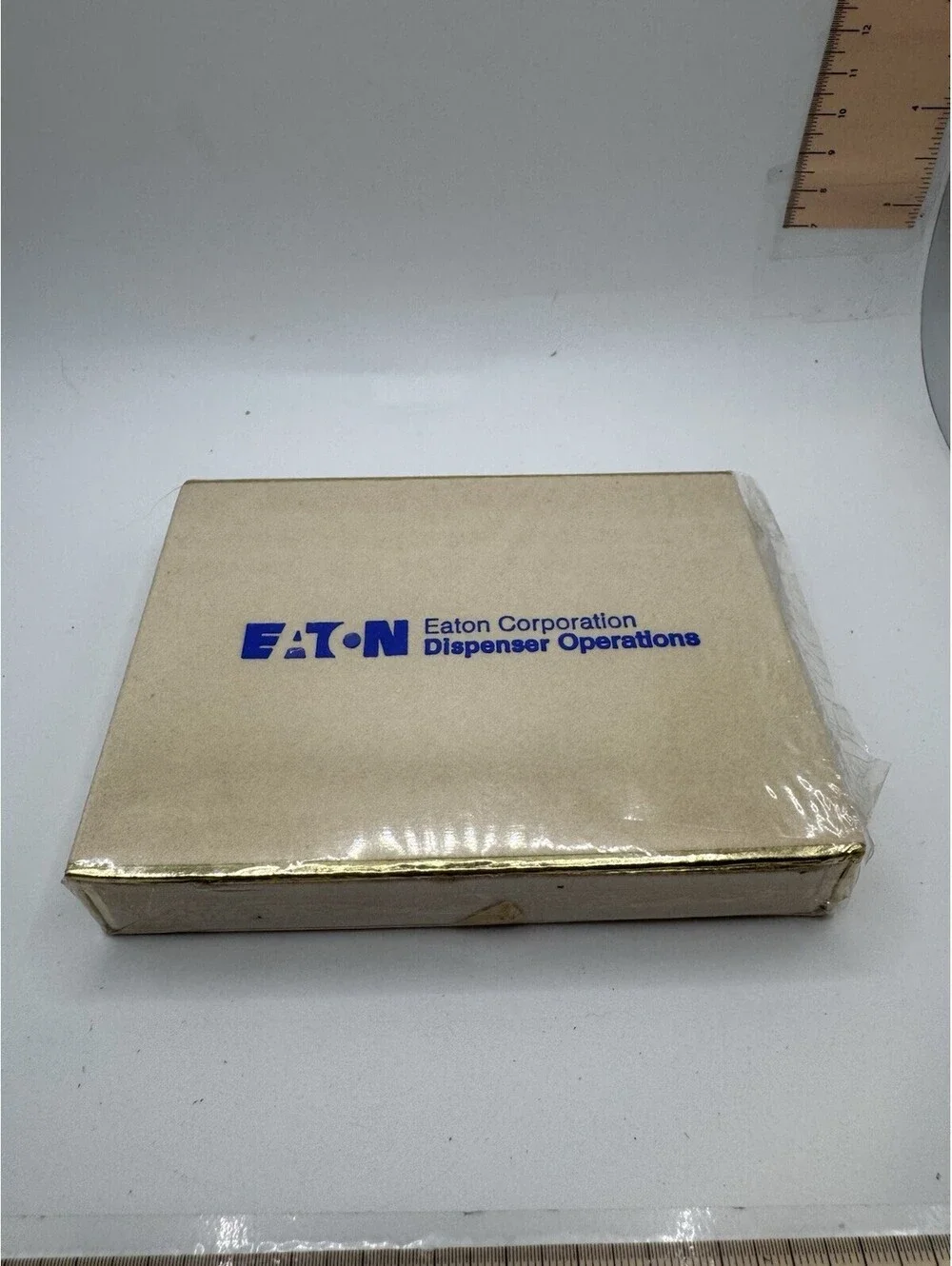 Sealed 2-pack of promotional playing cards from Eaton Corporation